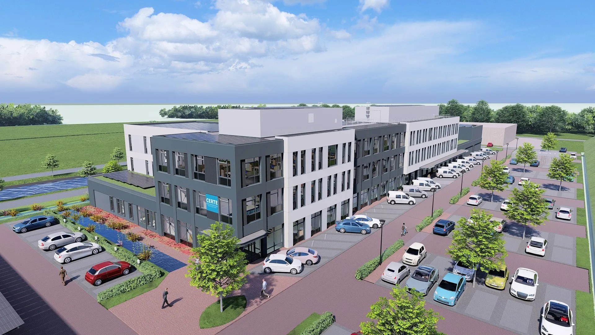 Nieuwbouw Drachten zicht hoofdingang